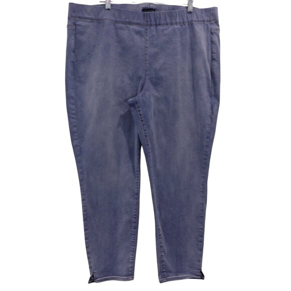 Sculpt-Her X NYDJ Super Skinny Ankle Jeans Sz 2X Blue Orion Wash Denim Pull On - Picture 1 of 13